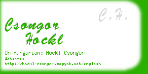 csongor hockl business card